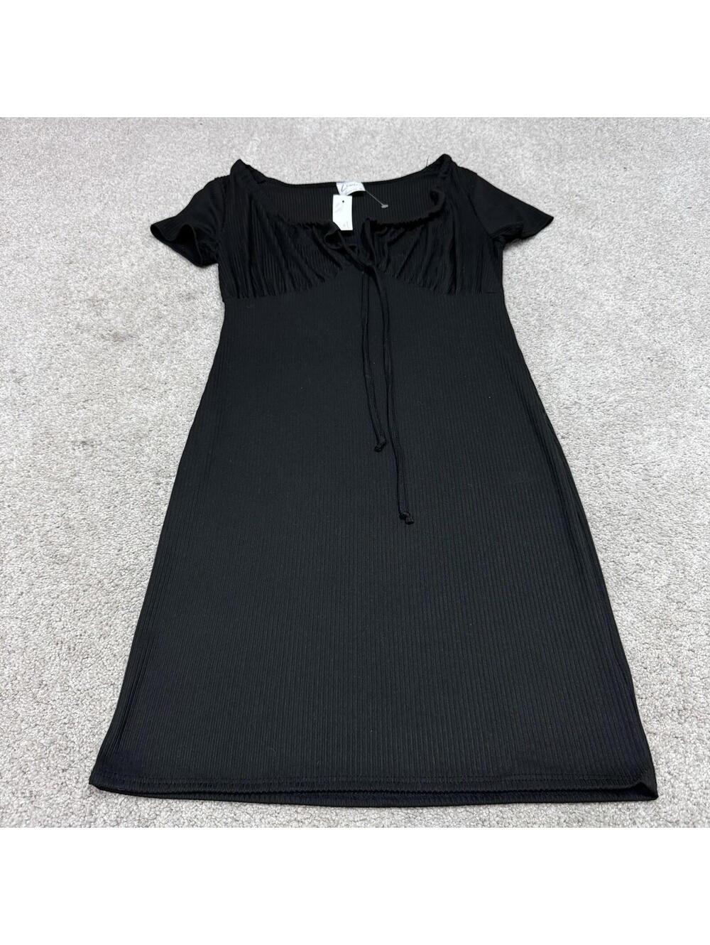 Livi By Olivia Rae Dress Women’s Black Short Sleeve Size Small NWT